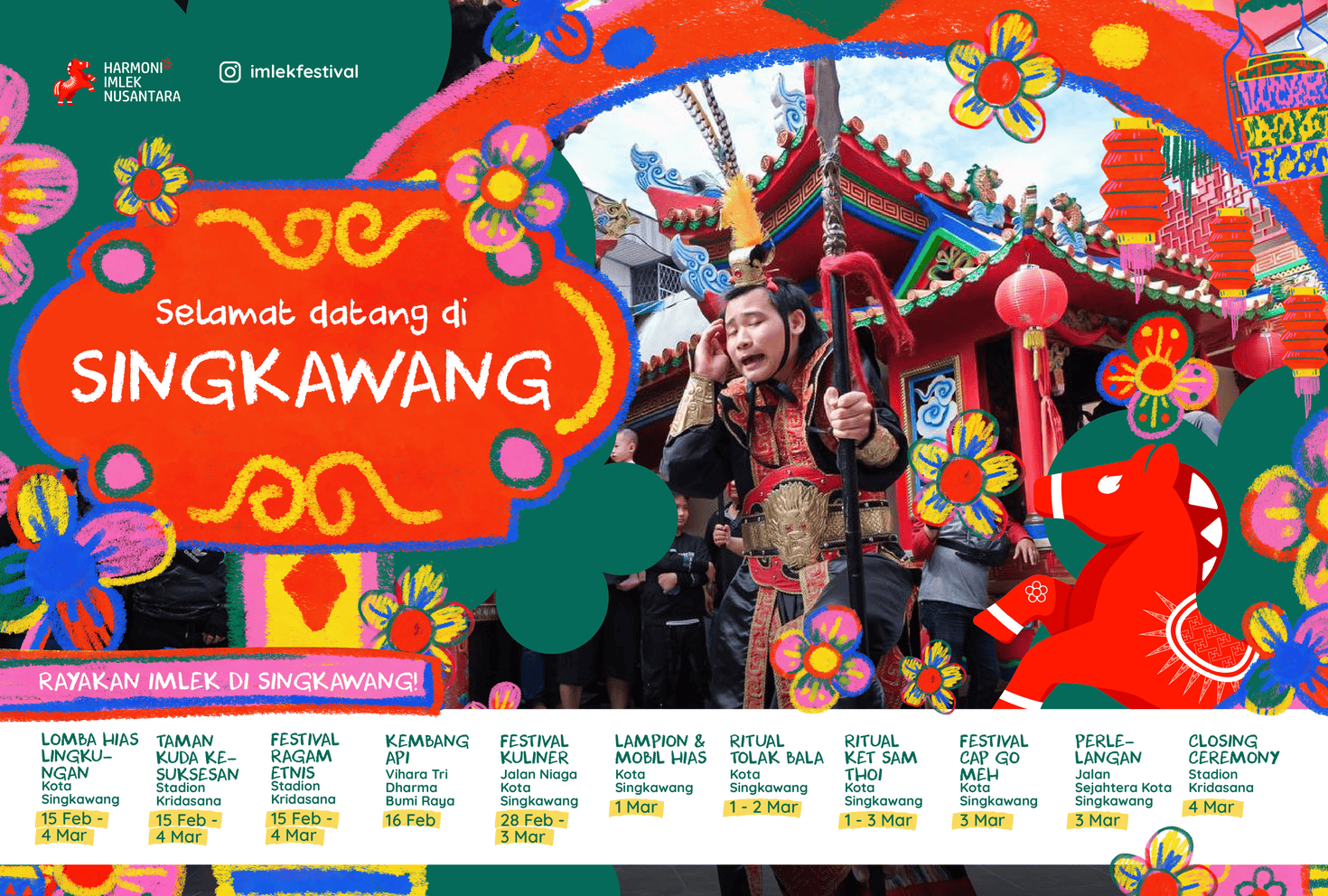 Agenda Festival Cap Go Meh Singkawang Tahun 2026